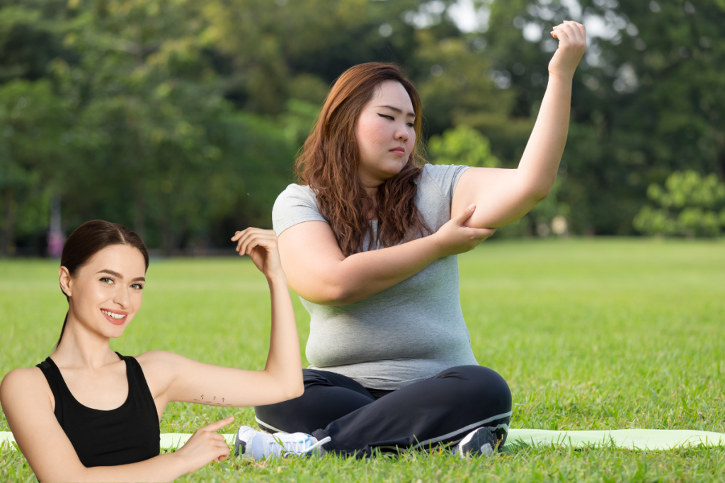 Most common question how to reduce Arm fat for ladies? To accomplish when it comes to fitness: getting toned arms. Spot reduction is a myth, but with incorporating specific exercises, an eating habit, and lifestyle changes, interestingly, overall body fat, including stubborn arm fat, can be reduced effectively.